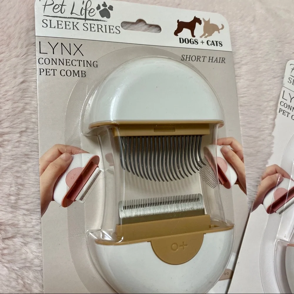 PETLIFE LYNX 2-in-1 Travel Grooming Comb New